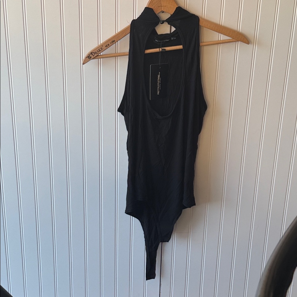 PrettyLittleThing Black Sleeveless Top NWT